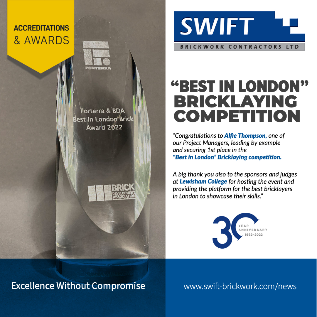 Best in London Bricklaying Award